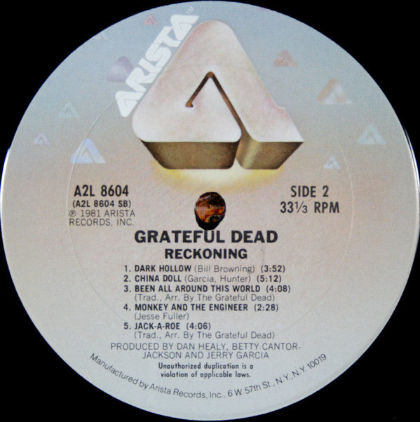 The Grateful Dead : Reckoning (2xLP, Album, Ter)