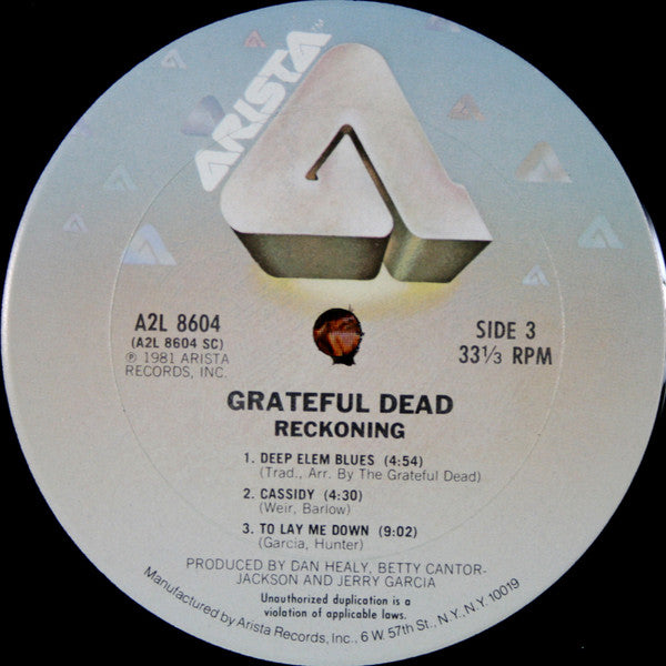 The Grateful Dead : Reckoning (2xLP, Album, Ter)