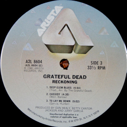 The Grateful Dead : Reckoning (2xLP, Album, Ter)