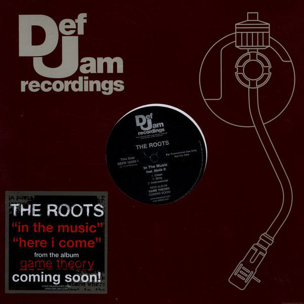 The Roots : In The Music / Here I Come (12", Promo)