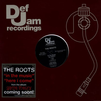 The Roots : In The Music / Here I Come (12", Promo)