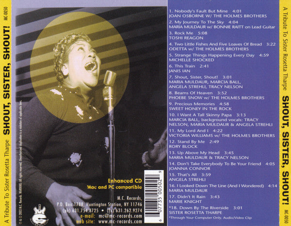 Various : Shout, Sister, Shout!  A Tribute To Sister Rosetta Tharpe (CD, Album, Enh)