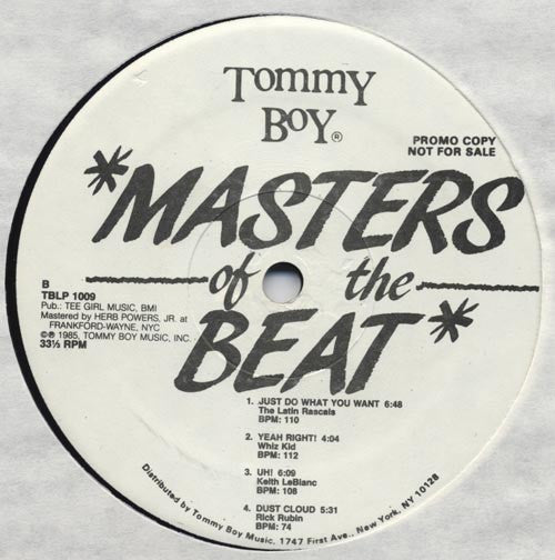 Various : Masters Of The Beat (LP, Comp, Promo)