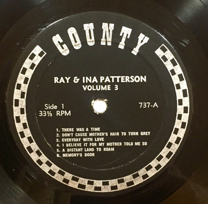 Ray & Ina Patterson : Songs Of Home & Childhood Volume 3 (LP, Album)