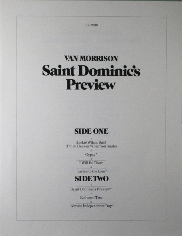 Van Morrison : Saint Dominic's Preview (LP, Album, Ter)