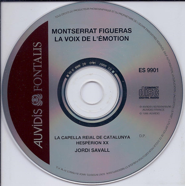 Montserrat Figueras : La Voix De L'Emotion = The Voice Of Emotion (Portrait) (CD, Comp)