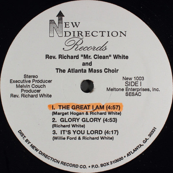 Rev. Richard 'Mr. Clean' White And The Atlanta Mass Choir / The O'Neal Twins And The Gospel Temple Choir Of Atlanta, Georgia : Untitled (LP)