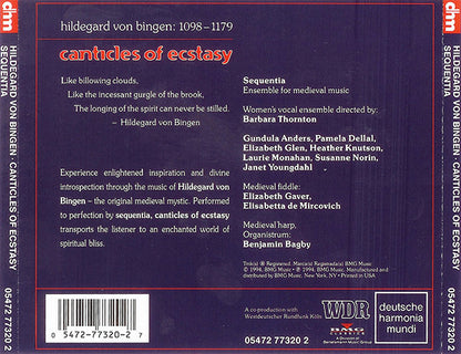 Hildegard Von Bingen - Sequentia (2) : Canticles Of Ecstasy (CD, Album, RE)