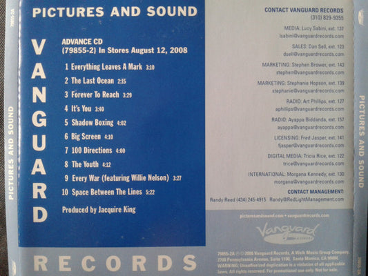 Pictures And Sound : Pictures And Sound (CD, Advance, Album, Promo)
