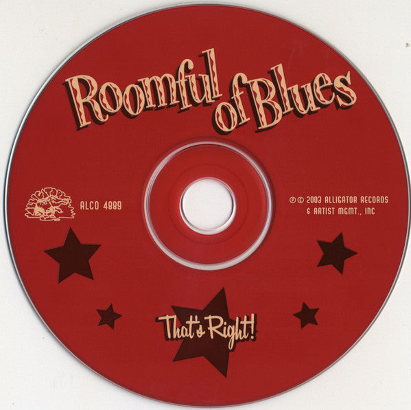 Roomful Of Blues : That's Right! (CD, Album)