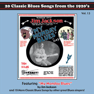 Various : 20 Classic Blues Songs From The 1920's: Vol. 13 (CD, Comp, RM)