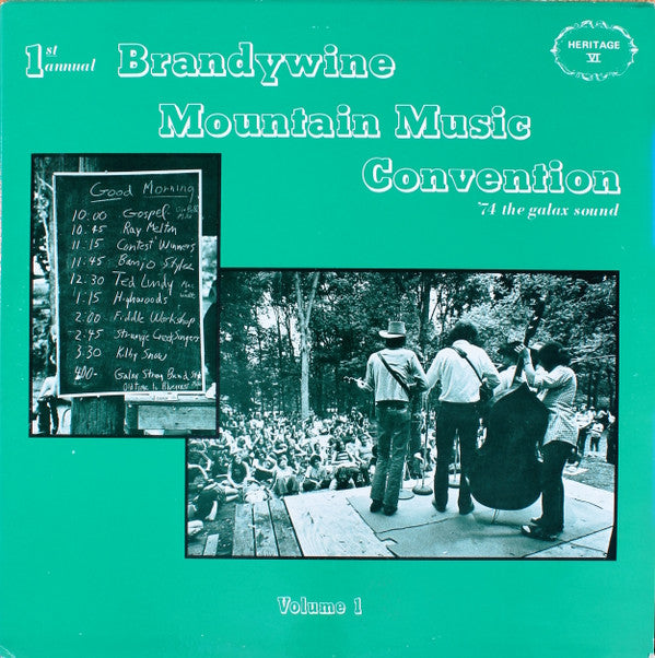 Various : 1st Annual Brandywine Mountain Music Convention: '74 The Galax Sound (LP, Album)