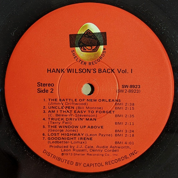 Leon Russell : Hank Wilson's Back Vol. I (LP, Album, Win)