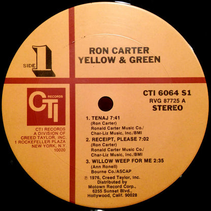 Ron Carter : Yellow & Green (LP, Album, Gat)