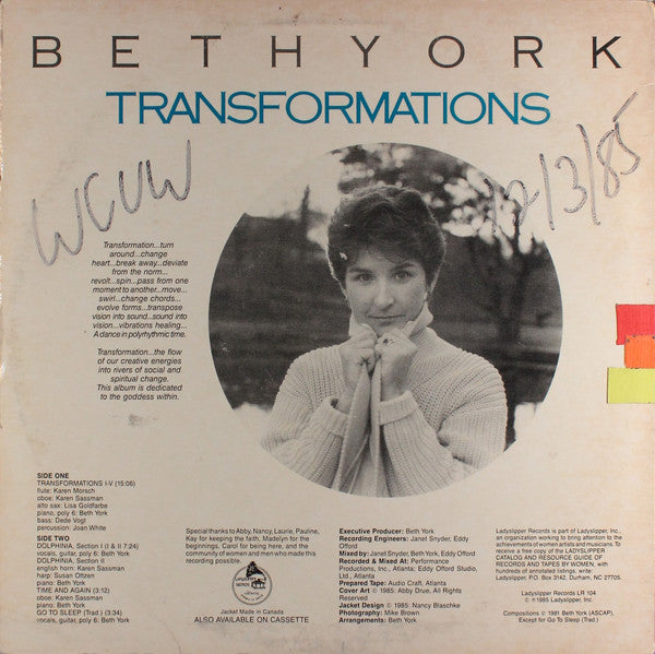 Beth York : Transformations (LP, RE)