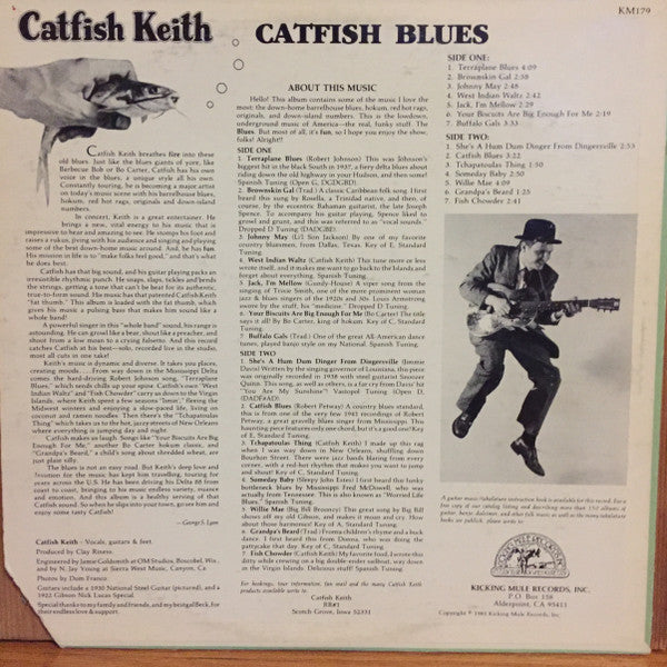 Catfish Keith : Catfish Blues (LP, Album)