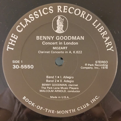 Benny Goodman : Concert In London (LP, Album)