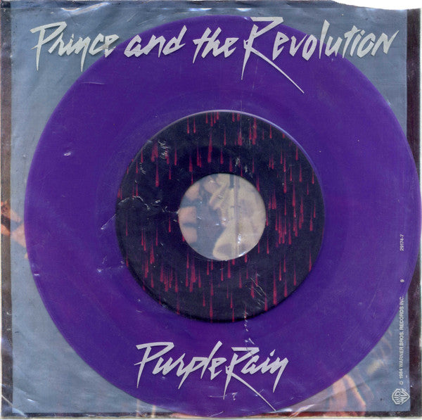 Prince And The Revolution : Purple Rain (7", Single, Pur)