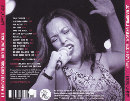 Liz Mandville Greeson : Back In Love Again (CD, Album)