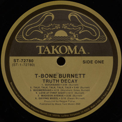 T-Bone Burnett : Truth Decay (LP, Album, RE)