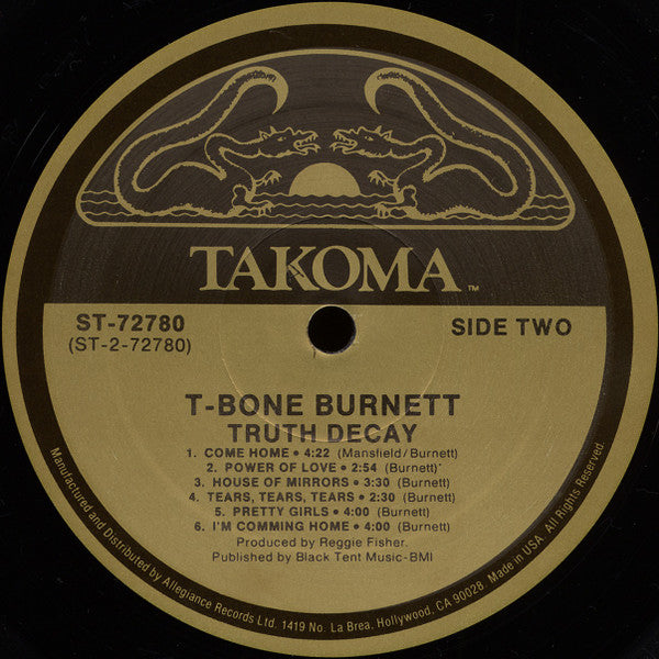 T-Bone Burnett : Truth Decay (LP, Album, RE)