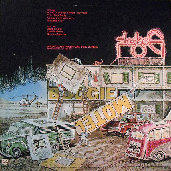 Foghat : Boogie Motel (LP, Album, Jac)