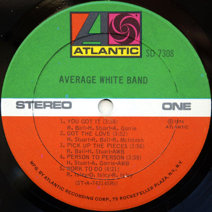 Average White Band : AWB (LP, Album, RI)