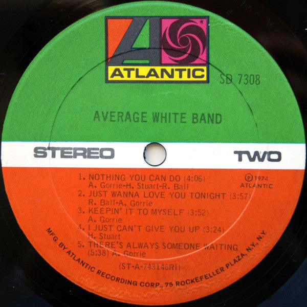 Average White Band : AWB (LP, Album, RI)