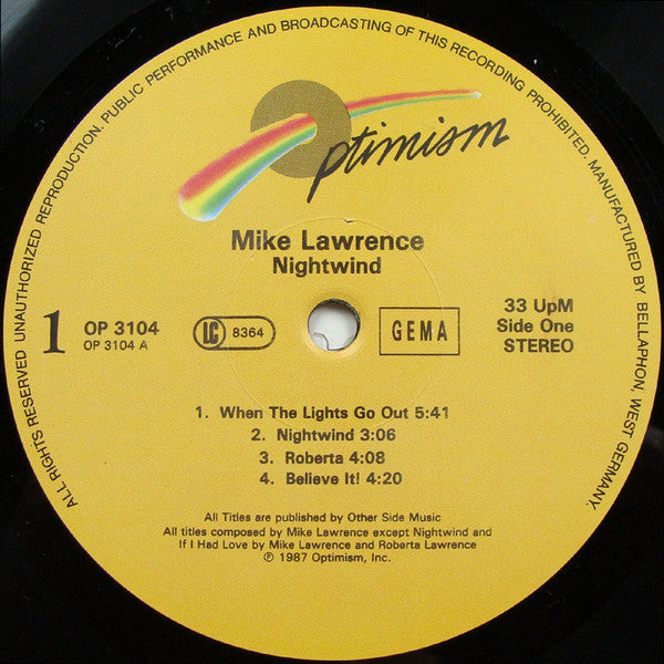 Mike Lawrence : Nightwind (LP)