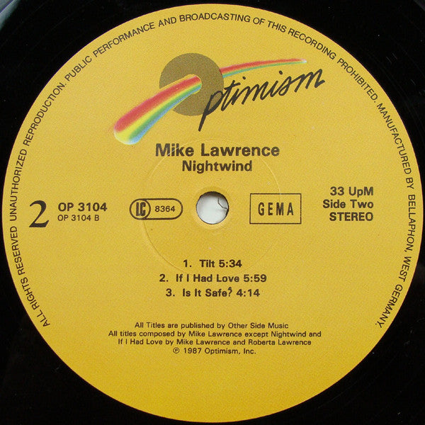 Mike Lawrence : Nightwind (LP)