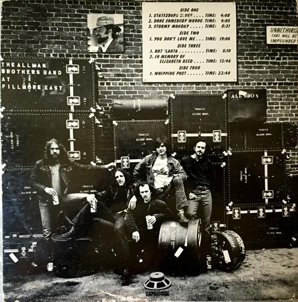 The Allman Brothers Band : The Allman Brothers Band At Fillmore East (2xLP, Album, RI )