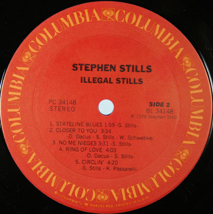 Stephen Stills : Illegal Stills (LP, Album, Ter)