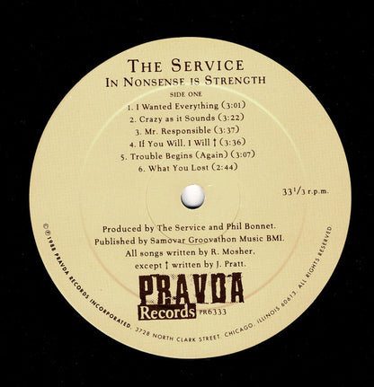 The Service (2) : In Nonsense Is Strength (LP, Album)