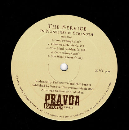 The Service (2) : In Nonsense Is Strength (LP, Album)