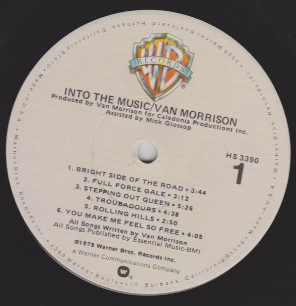 Van Morrison : Into The Music (LP, Album, Jac)