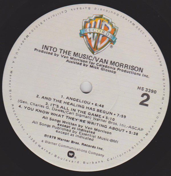 Van Morrison : Into The Music (LP, Album, Jac)