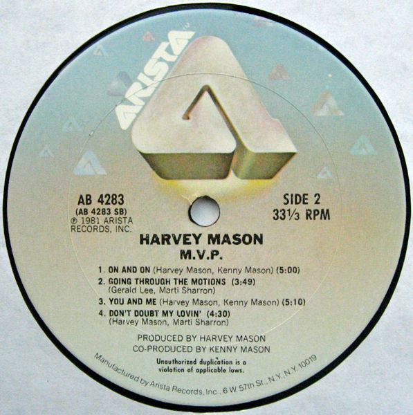 Harvey Mason : M.V.P. (LP, Album)