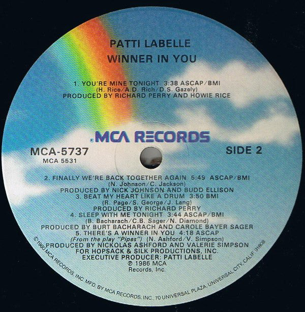 Patti LaBelle : Winner In You (LP, Album, Glo)