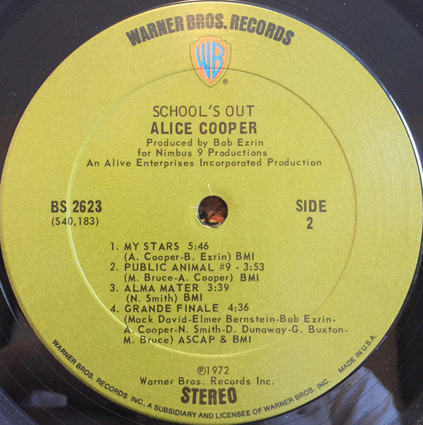 Alice Cooper : School's Out (LP, Album, Ter)