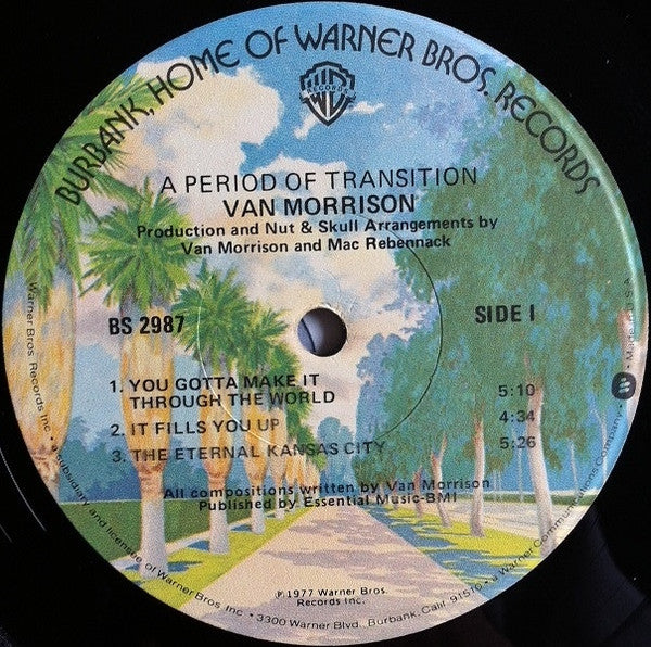 Van Morrison : A Period Of Transition (LP, Album, Jac)