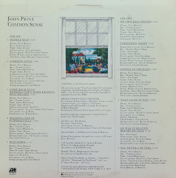 John Prine : Common Sense (LP, Album, Spe)