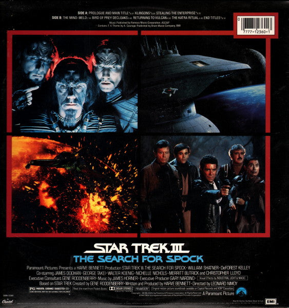 James Horner : Star Trek III: The Search For Spock (Original Motion Picture Soundtrack) (LP, Album + 12", S/Sided, Single + Jac)