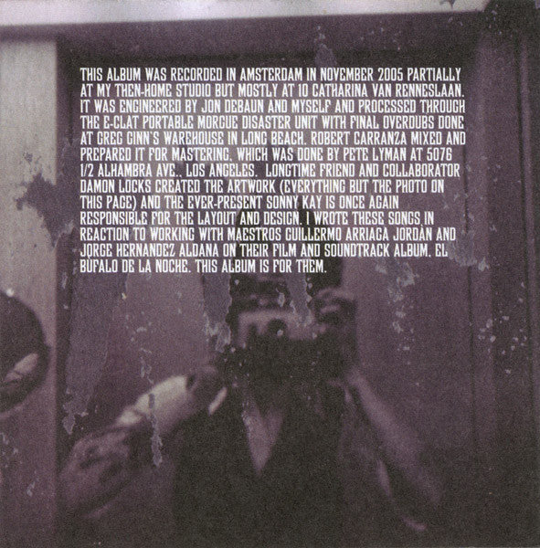 Omar Rodriguez-Lopez : Se Dice Bisonte, No Bùfalo (CD, Album)